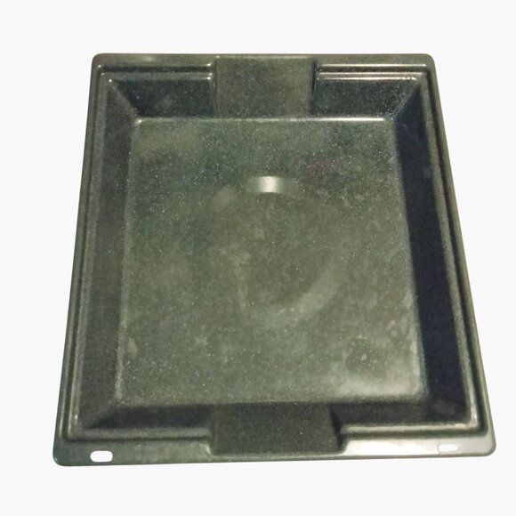 Broiler Grill Pan Black Speckled Enamel Roasting Tray Drip Pan Bakeware - Picture 2 of 5